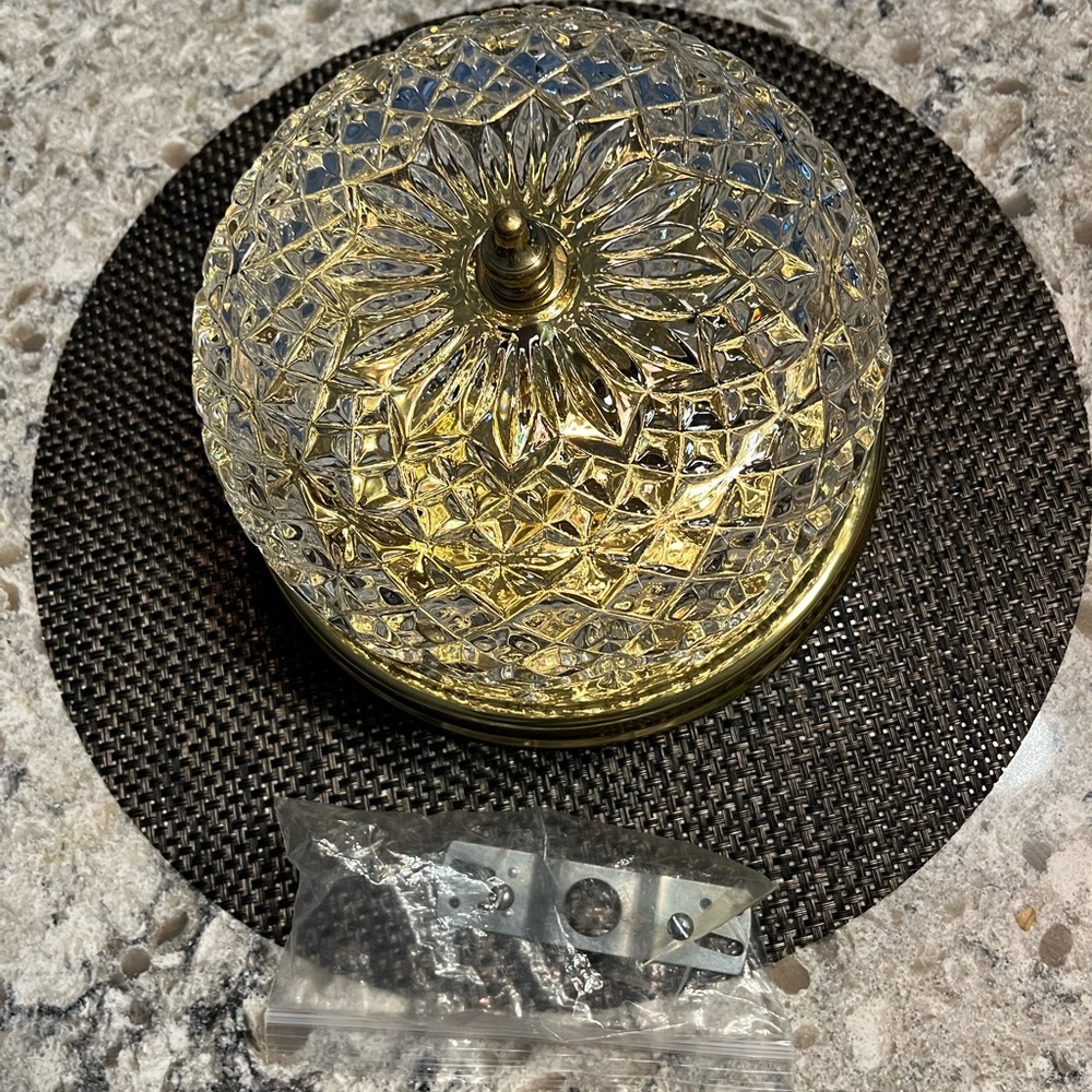 Crystal Flush Mount Ceiling Light - Picture 6 of 7